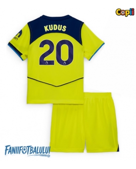 Tottenham Hotspur Mohammed Kudus #20 Echipament de Fotbal Replică 2025-26 Copii Treilea (+ Șorturi)